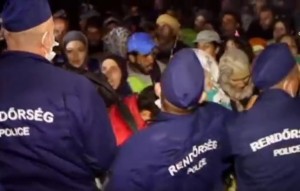 migranti, mađarska, policija