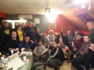Ivan Pernar u kući obitelji Goluban na deložaciji u Zaboku (Foto: Facebook)