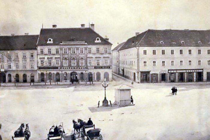 Zakladna bolnica i ubožnica Milosrdne braće oko 1854.
