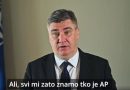 VIDEO: PREDSJEDNIK MILANOVIĆ – Plenković je zaštitnik korupcije u Hrvatskoj